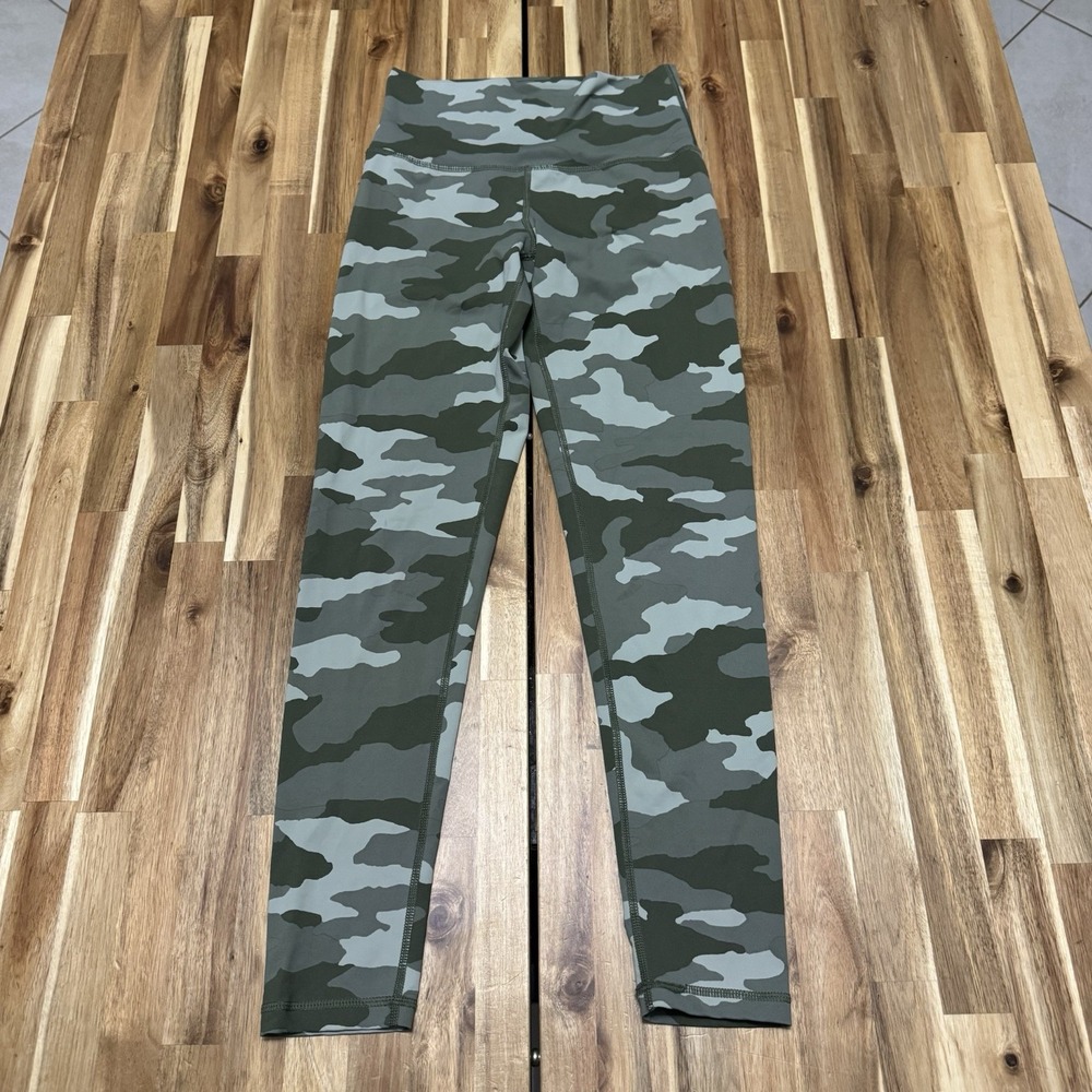 Aerie Leggings Womens M Camo Chill Play Move Compression Gym Yoga Pilates Green